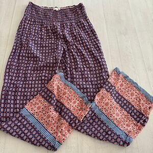 Sim & Sam Boho Wideleg Pants Size Small Bohemian